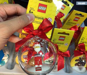 乐高圣诞水晶球850503挂饰可放人仔玩具