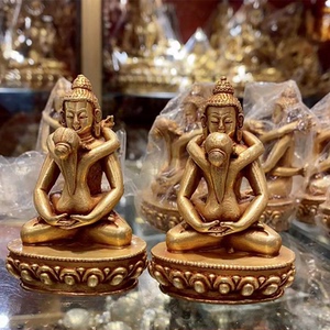 尼泊尔工艺纯铜双身普贤王如来佛藏传佛具小佛像密宗供佛摆件包邮