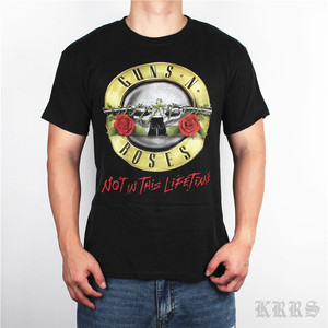 KRRS 官方授权 Guns N' Roses乐队 Not in this Lifetime巡演T恤
