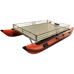 cl360铝合金护栏双体船便携式休闲路亚艇橡皮艇气垫船厂家直供