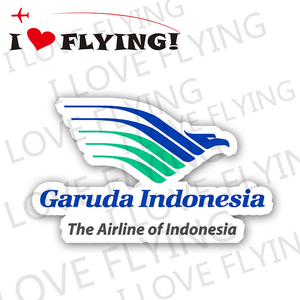 我爱飞行|印尼鹰航空ga旅行登机crew飞行机组拉杆箱贴纸潮贴