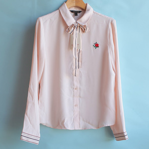 依恋雪纺衬衫女