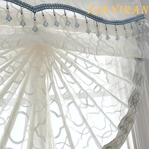 罗马帘扇形欧式纱