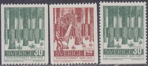 0228瑞典1959年森林管理100周年新3全(原胶未贴)