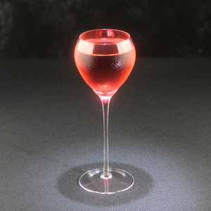 酒术水晶玻璃日式高脚心形鸡尾酒杯创意调酒马天尼杯酒吧马提尼杯