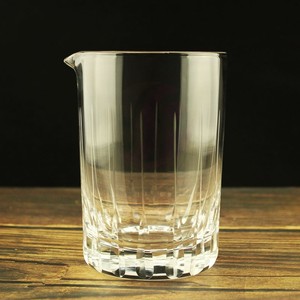 酒术日式调酒杯Mixing glass水晶玻璃马天尼搅拌杯手工刻花调酒器