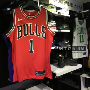 美版正品 公牛队1号罗斯球衣男子 23号乔老爷子91号罗德曼篮球服