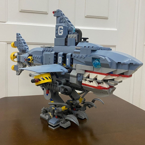 乐高积木幻影忍者大电影加满都鲨鱼载具机甲高难度巨大型拼装玩具