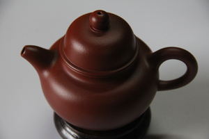 宜兴紫砂徐玉凤掇球壶220cc原矿原生态大红袍朱砂