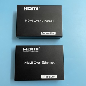 HDMI120米延长器网线连接一接一收加长到RJ45六类网络加长信号器