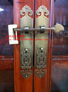 红利古典铜配件中式仿古家具锁插针插销加铜锁门锁柜子挂锁门别