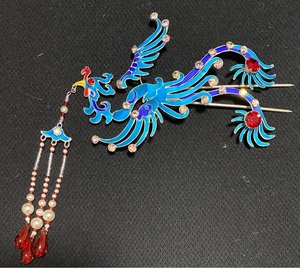 点翠偏凤 戏曲头面 越剧头饰 黄梅戏头饰