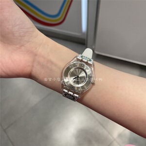 swatch斯沃琪超薄瑞士女手表正品牌女款时尚潮流大气高级感冷淡风