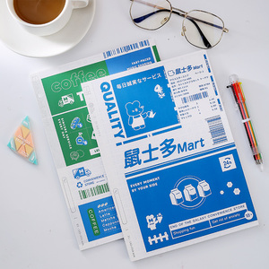 初品鼠士多四季番翻本双面无线胶装本软面抄小学生英语本笔记本子