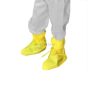 微护佳MC3000耐酸碱靴套防尘防化鞋套实验室防化学靴套黄色