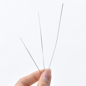 长针穿线细针家用钢针手缝针开口小孔串珠针专用手工diy工具缝针