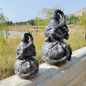 石雕石头青石葫芦福禄摆件原石家用客厅柜台玄关同事朋友礼品嘉祥