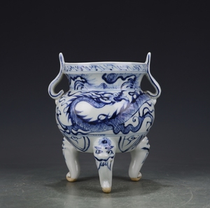 元青花龙纹香炉