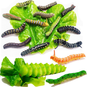 仿真虫子毛毛虫蚕虫菜青虫整蛊吓人动物模型早教认知儿童玩具道具