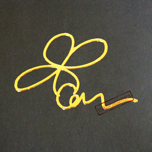 gd权志龙金属签名帖 bigbang明星周边手机装饰贴纸35mm