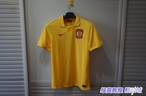 844377中超广州恒大正品NIKE耐克男子短袖球迷足球上衣训练比赛服
