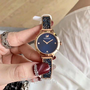 代购swarovski/施华洛世奇新款满钻精致天鹅女款钢带手表5376092