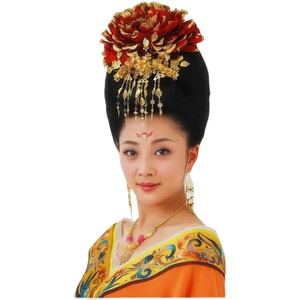 影视剧独家设计《杨贵妃秘史》同款cos 牡丹花头饰汉服头饰