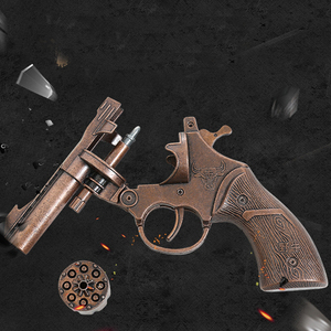 左轮砸响炮全金属砸响枪玩具砸炮枪八连发纸炮子枪怀w旧经典小月