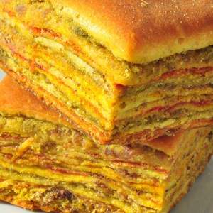 甘肃金昌特产面点馍馍点心花卷馒头玫瑰烤馍浓香千层糕