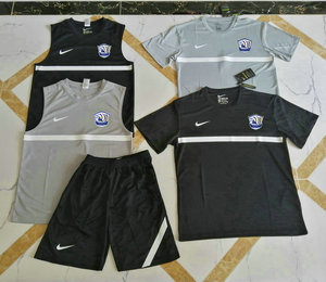 中超球衣河北沧州雄狮训练服队服石家庄永昌无袖教练员短袖足球服