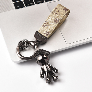 lv&gedete 太空人汽车钥匙扣挂件机器人宇航员精致钥匙链背包挂饰