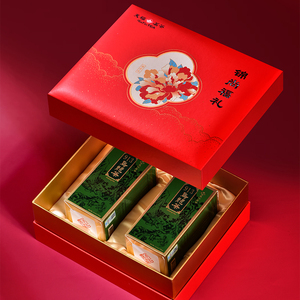 茗茶锦尚福礼 913乌龙茶台湾高山茶2罐礼盒装送礼茶叶300g1人付款392