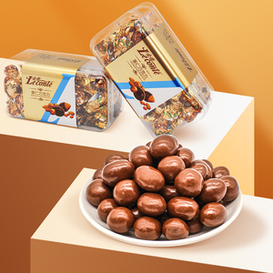 新货金帝果仁什锦巧克力礼盒装160g*3盒休闲零食生日礼物婚庆糖果