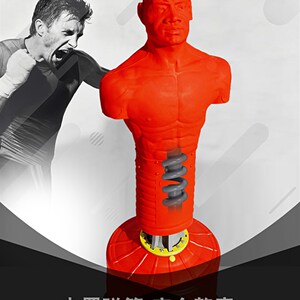 搏克形硅胶人形拳击沙袋家用专业散打立式不倒翁沙包橡胶假人拳靶