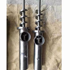 定制不锈钢送料螺杆黄铜镀锌喂料传送螺旋输送杆挤出机双螺杆配件