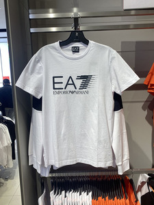 EMPORIO ARMANI/EA7 阿玛尼 男士新款圆领印花休闲短袖T恤