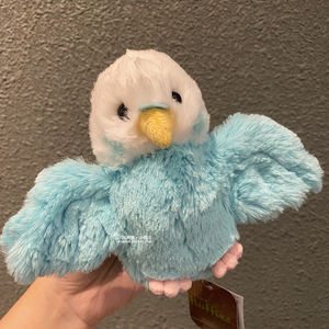 日本Sunlemon 蓝鹦鹉小鸟雪猫头鹰毛绒玩具正品玩偶公仔礼物
