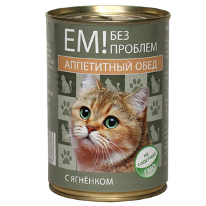 俄罗斯原装进口EM午餐美味肉块主食猫罐头猫主粮410克满五盒包邮