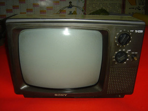 怀旧八十年代家用黑白电视机-索尼电视机 12寸黑白电视收藏