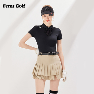 FG新款高尔夫服装女短袖T恤速干透气golf衣服女韩信修身显瘦短裙