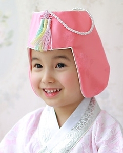 韩国进口正品 传统民族韩服儿童配饰 女童头饰帽子