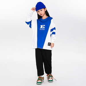 eddy儿童街舞locking潮服嘻哈风bboy炸街服装男童演出服舞蹈女童