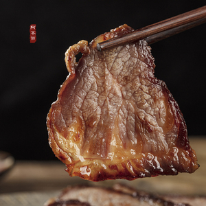 阿本丽云南雪花牛干巴特产清真黄牛肉干农家风干肥瘦腊肉烤肉500g