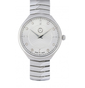 梅赛德斯奔驰mercedes-benz女士石英手表钻石腕表银色34.5mm2020