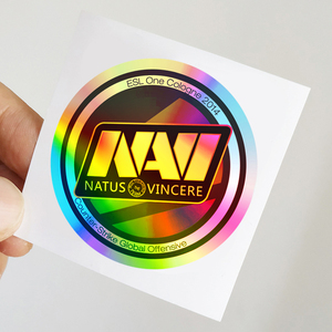 csgo镭射全息幻彩贴纸队标navi大眼泰坦卡托游戏实物周边满30包邮