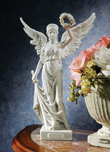 玩品 进口希腊神话刻有翅膀的胜利女神雕塑雕像摆件摆设装饰品