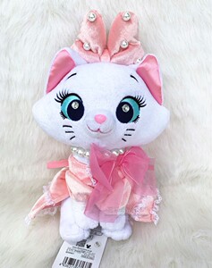 日本东京迪士尼限定2014年小贵妇玛丽猫毛绒玩具公仔收藏家系列