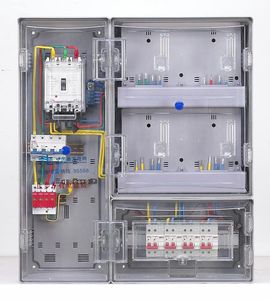 塑料透明电表箱防窃电南方电网新标准单相四表4户预付费智能表箱