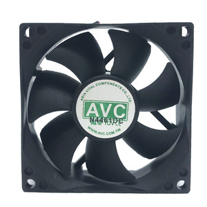 AVC 8025 12V 8CM机箱风扇8厘米 台式电脑电源CPU风扇静音4针温控