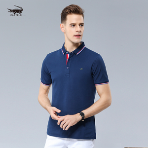 cartelo夏季鳄鱼polo衫保罗男士卡帝乐翻领短袖官网商务t恤旗舰店